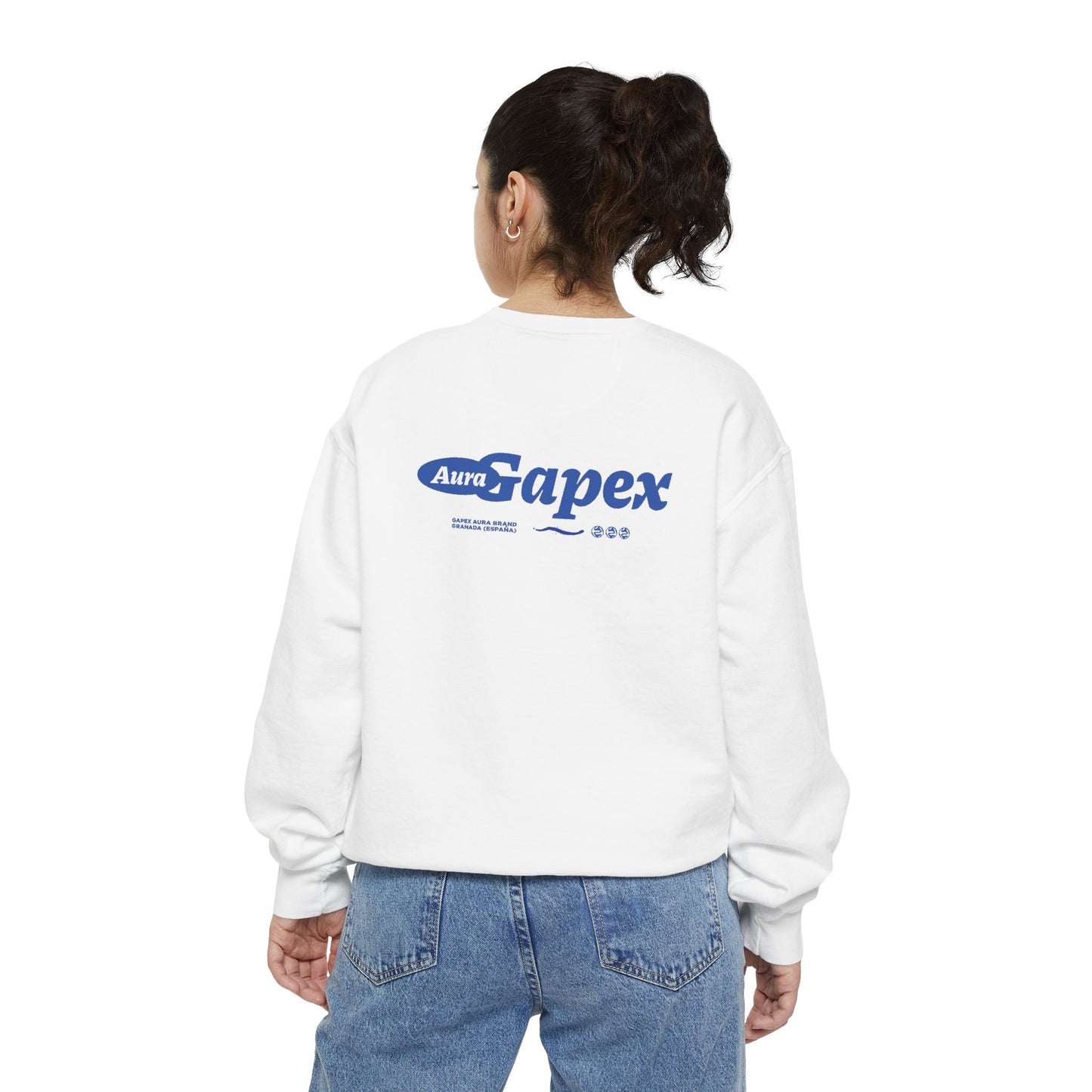 Sudadera sin Capucha Blanca