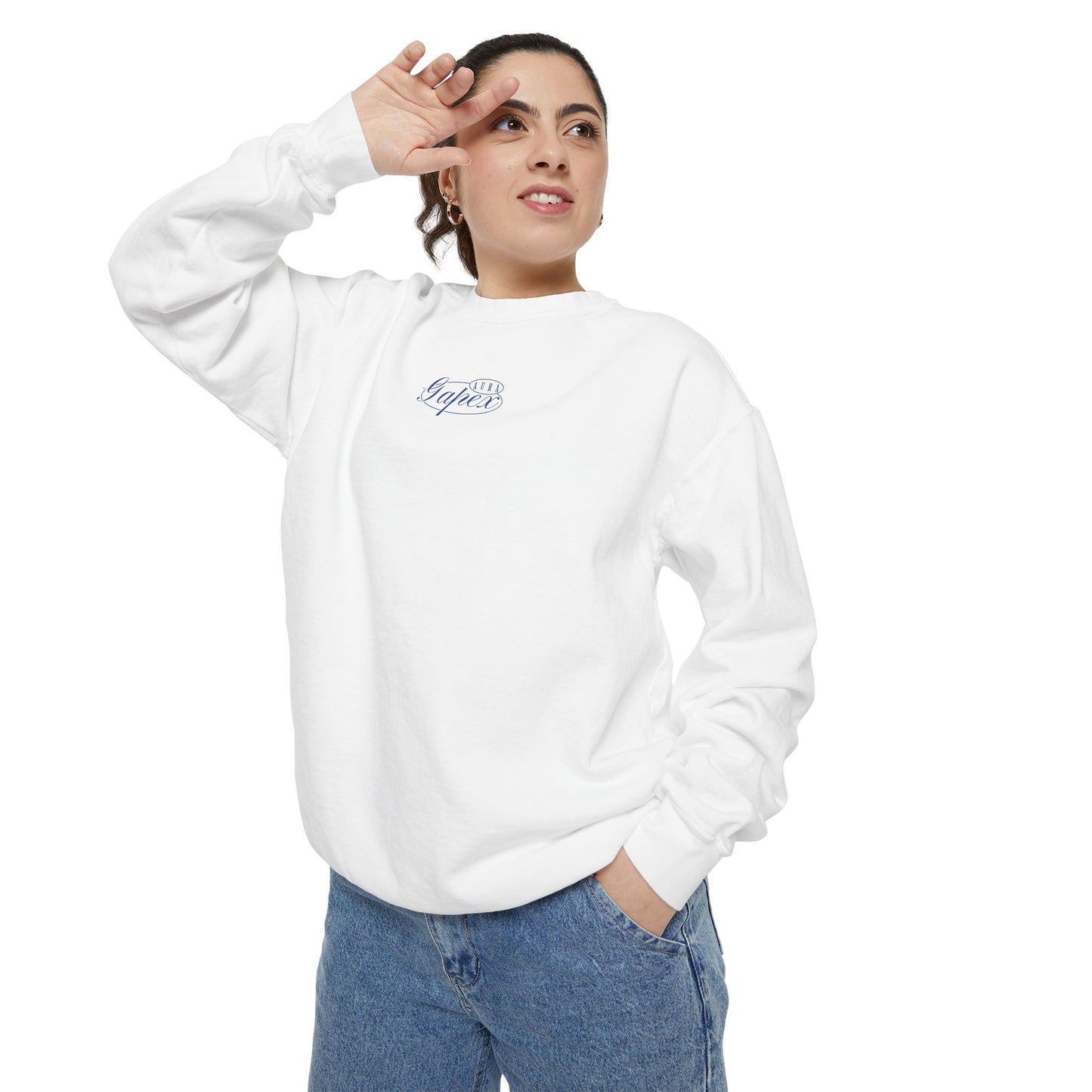 Sudadera sin Capucha Blanca
