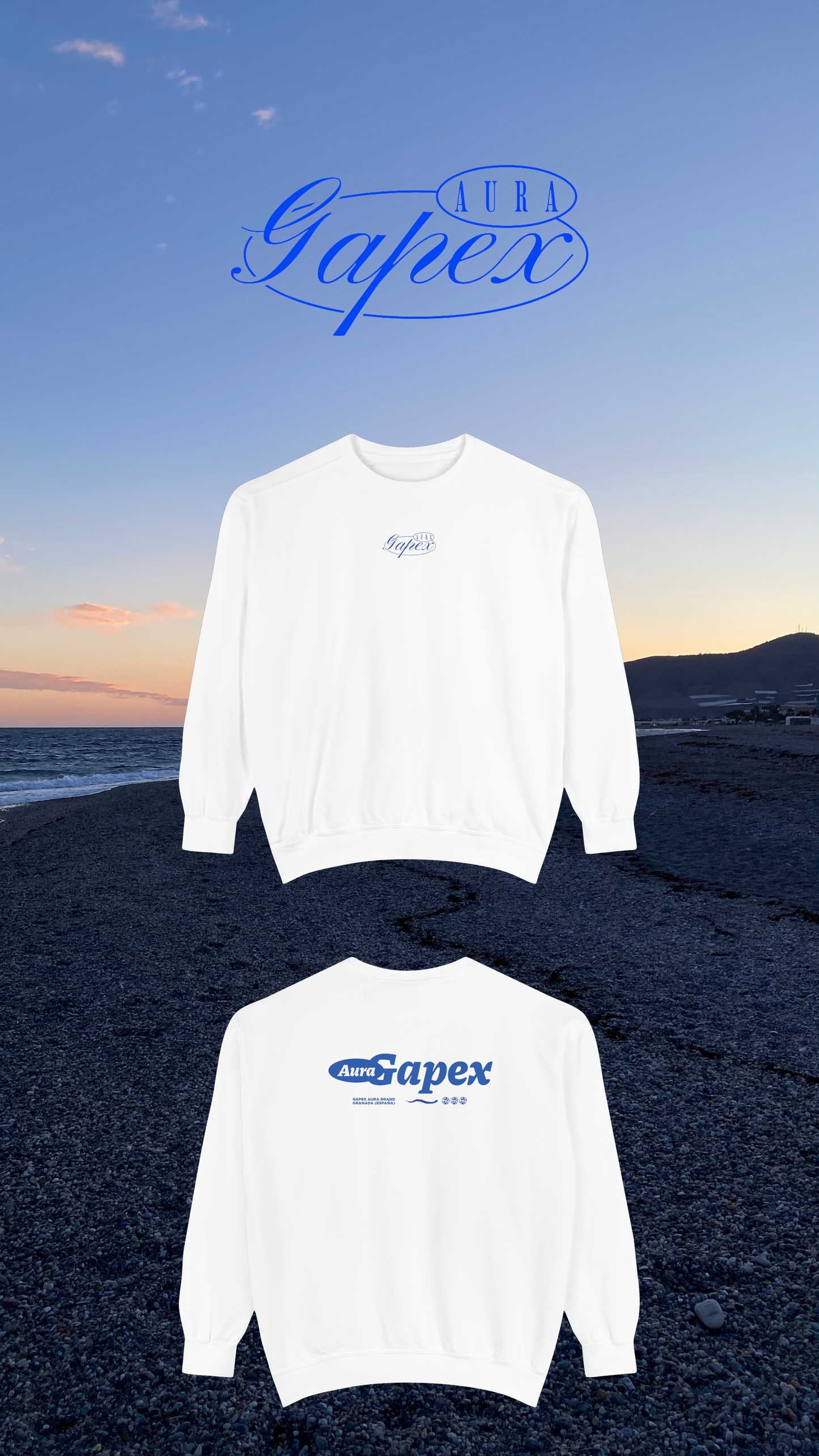 Sudadera sin Capucha Blanca